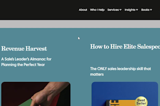 design coaching website, consultant website or trainer website