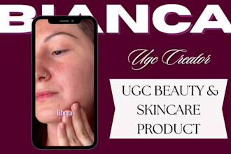ugc beauty and skincare product videos