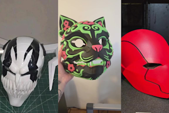 do 3d cosplay creation 3d mask 3d armor helmet cosplay armor wearable cosplay