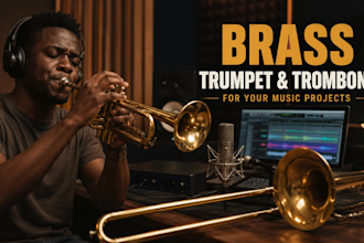 record brass trumpet and trombone for your music projects