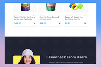 design a shopify pet store, pet website, and shopify dropshipping store