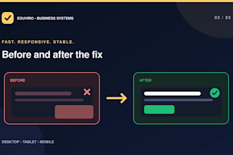 fix wordpress or elementor bugs and responsive issues