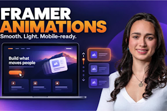 create add smooth framer animations, scroll effect, interaction to your website