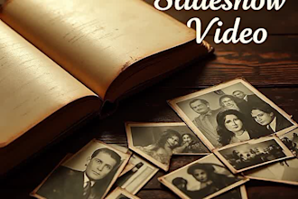 create a birthday, wedding,anniversary photo slideshow video