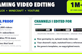 edit your roblox and minecraft youtube gaming videos