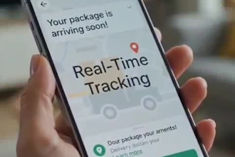 do ai logistics warehouse truck and delivery promo video