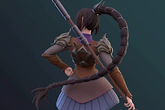 create custom 3d character sculpt modeling, figurine and action figure 3d models