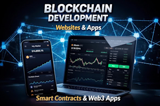 develop blockchain smart contracts and dapps