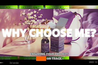 professionally put your label on a 3d bottle