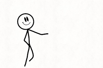 create stickman video, stickman animation, stick figure, paint explainer