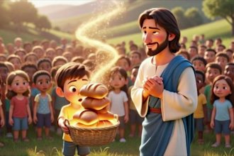 pixar style, ai animation, christian, bible moral lesson for kids