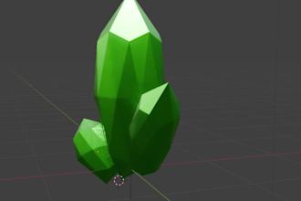 design stylized low poly 3d environment assets and props
