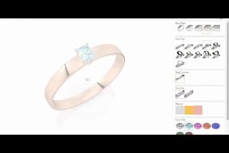 custom jewelry configurator 3d jewelry configurator shopify jewelry customizer