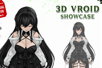 create custom vroid vtuber avatar in anime style for streaming