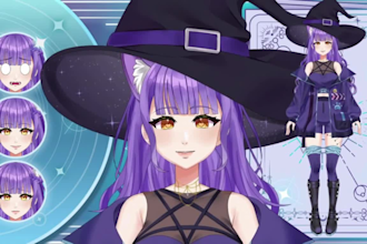 draw anime vtuber model pro live2d model nsfw vtuber rigging 3d vtuber model