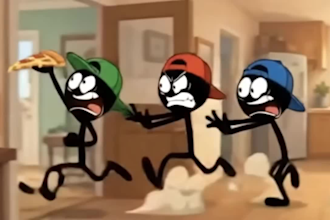 turn your idea into a funny stick figure story for youtube shorts