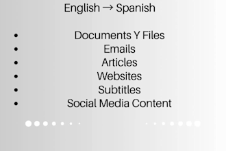translate english to spanish accurately