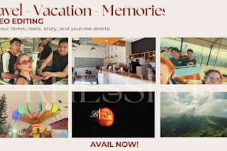 edit your travel and vacation vids into aesthetic reels for tiktok and reels