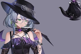 design high quality live2d vtuber model rigging vtuber model