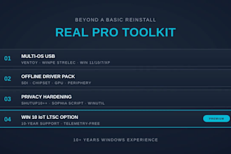 reinstall and set up windows 10 or 11 on your PC remotely