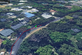 animate route and tracking map video in google earth studio