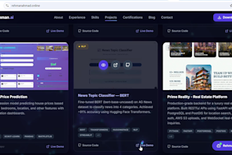 build an ai powered portfolio website with chatbot and react