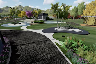 create detailed 3d landscape designs