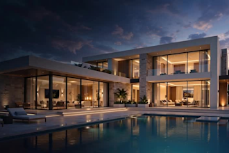 create luxury airbnb villa promo video and video editing