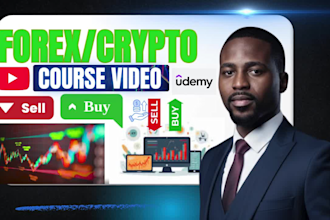 create forex and crypto trading video course, elearning, course, tutorials