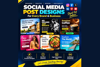 design professional social media posts