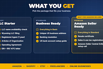 form wyoming llc with ein for non US residents and amazon sellers