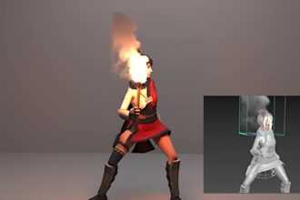 create realistic 3dcharacter animation and glb model rendering, 3d gameanimation