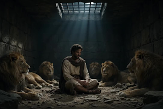 create ai bible story, realistic biblical christian video story, history video