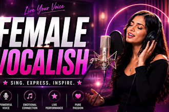 be your female singer vocalist songwriter session vocalist for custom vocals