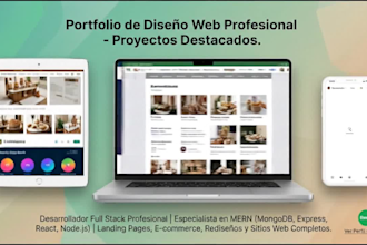 desarrollar tu sitio web full stack profesional a medida con mern