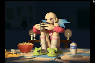 create authentic character in psx style,retro 3d lowpoly animation or game model
