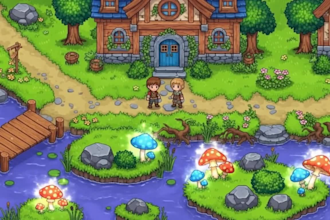 design custom 2d top down pixel tileset and tilemap for rpg indie games art