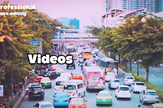 edit videos with cuts,transation, slow motion,color grading