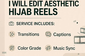 edit aesthetic hijab reels and tiktok videos