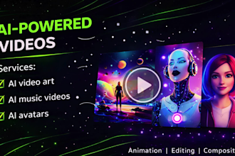 produce ai videos art avatar and music