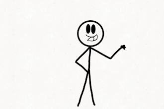 create custom 2d stickman cartoon animations funny intros epic stick figure