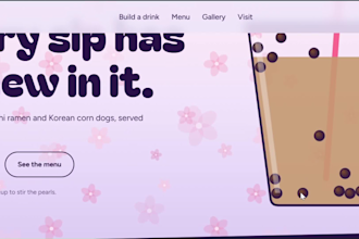 design a modern responsive website for your cafe