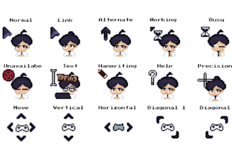 create custom animated cursor from your character