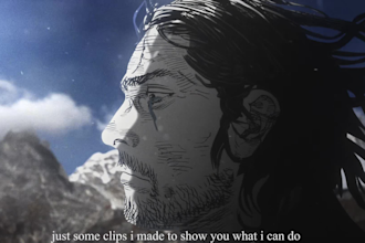 create a cinematic manga animation