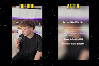 be your french or english islamic video editor