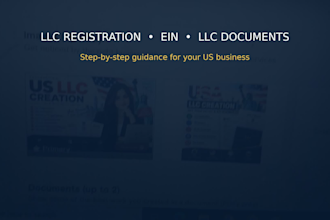 create your US llc and provide ein and documents