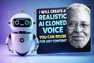 mix, edit, create a realistic ai cloned voice for any content