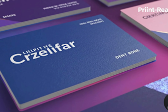 design a modern and premium business card for your brand