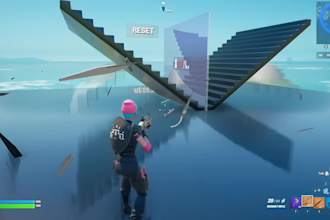 create a professional clean 1v1 fortnite map
