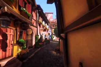 3d game environment 3d terrain design 3d stylized environment unity blender